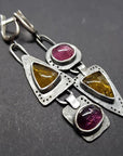 Vintage Triangular Geometric Earrings
