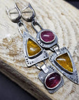 Vintage Triangular Geometric Earrings