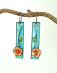 Floral Enamel Earrings