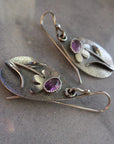 Retro Three Dimensional Flower Earrings