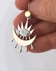 Boho Egyptian silver earrings