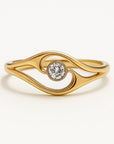 Orbit Crystal Gold Ring