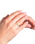 Diamond Heart Twist Ring