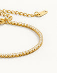 Adjustable Elegant Gold Crystal Bracelet