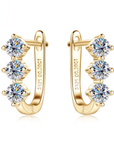 Three-Stone Earrings