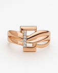Rose Crystal Ring