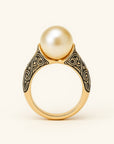 Vintage Pearl Gold Ring