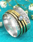 Moonstone Meditation Ring