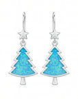 Evergreen Blue Opal Earrings