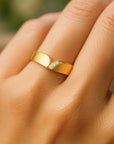 Gold Crystal Valley Ring