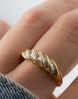 Crystal Arc Ring