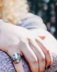 Forest Blue Moon Ring