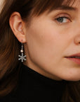 Snowflake Pearl Earrings