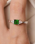 Verde Solitaire Ring