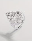 Silver Floral Filigree Ring