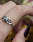 Rainbow Shell Filigree Design Ring