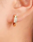 Channel-Set Earrings