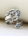 Adjustable Owl Spoon Ring