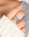 Chunky Moonstone Meditation Ring