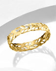 Golden Laurel Leaf Ring