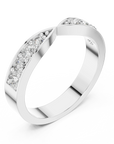 Open Pavé Arc Ring