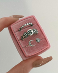Vintage Silver Moon and Star Ring Pack