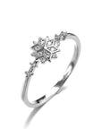 Snowflake Ring in Sterling Silver 925