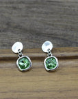 Cubic Crystal Silver Earrings