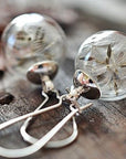 Dandelion Silver Earrings