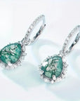 Moss Agate Bright Drop Earrings