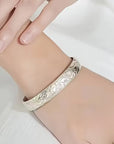Retro Floral Silver Bracelet