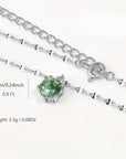 Moss Agate Round Necklace