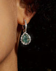 Moss Agate Bright Drop Earrings