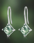 Moss Agate Cubic Earrings