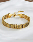 Gold Elegant Mesh Bracelet