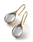 Crystal Drop Earrings in Gold and Silver