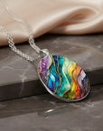 Colorful Round Stone Necklace