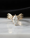 Drop Crown Gold Ring