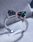 Multicolor Crystal Bow Ring