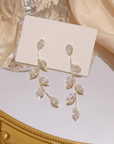 Silver Earrings with Cubic Zirconia