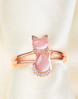 Cat Ring in Rose Gold