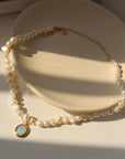 Moonstone Pearl Pendant