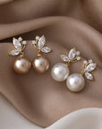 Exotic Pearl Crystal Earrings