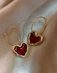 Little Red Hearts Earrings