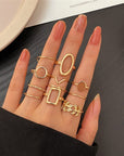 Pack 11 Vintage Silver Rings
