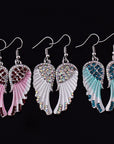 Crystal Angel Earrings