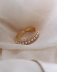 Luxury Ring in Gold and Pearls