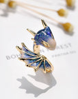 Adjustable Dragon Ring in Silver and Hand Painted Enamel