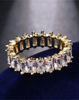 Luxury Zirconia Ring in Gold and Silver