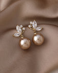Exotic Pearl Crystal Earrings